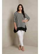 NEW FASHION nagyméretű felső/tunika - csíkos