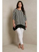 NEW FASHION nagyméretű felső/tunika - csíkos