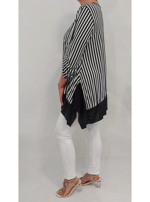 NEW FASHION nagyméretű felső/tunika - csíkos