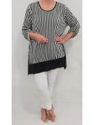 NEW FASHION nagyméretű felső/tunika - csíkos