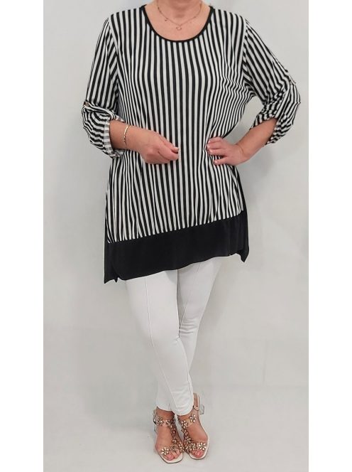 NEW FASHION nagyméretű felső/tunika - csíkos