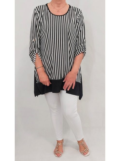 NEW FASHION nagyméretű felső/tunika - csíkos