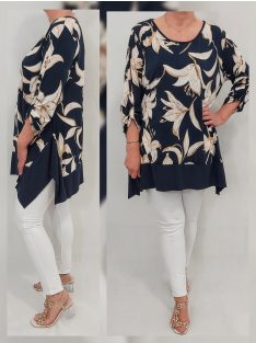 NEW FASHION nagyméretű felső/tunika - liliom minta