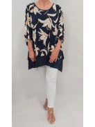 NEW FASHION nagyméretű felső/tunika - liliom minta