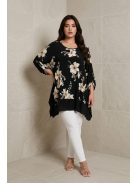NEW FASHION nagyméretű felső/tunika - virág minta