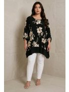 NEW FASHION nagyméretű felső/tunika - virág minta