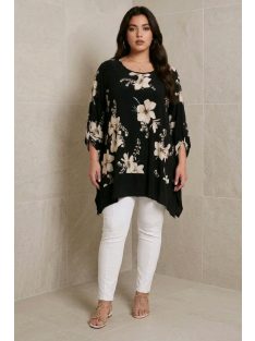 NEW FASHION nagyméretű felső/tunika - virág minta