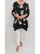 NEW FASHION nagyméretű felső/tunika - virág minta