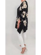 NEW FASHION nagyméretű felső/tunika - virág minta