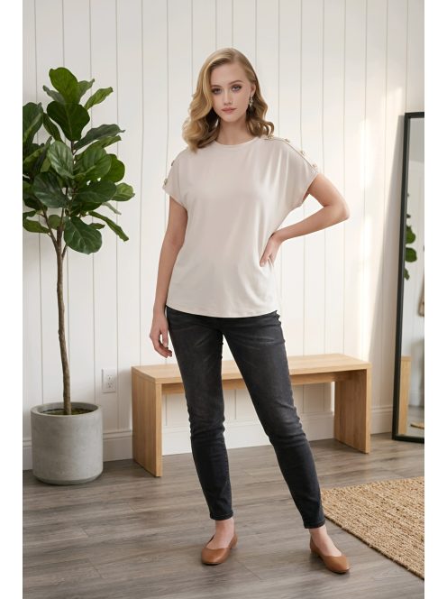 GOMBI nagyméretű felső - bézs