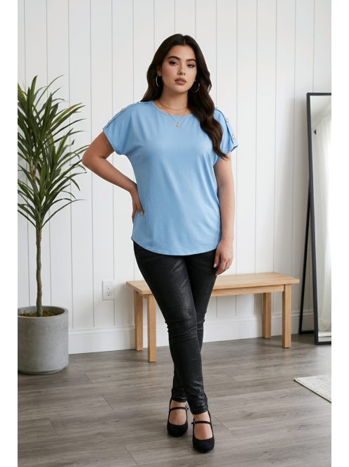 GOMBI nagyméretű felső - világoskék