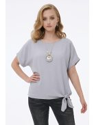 Nagyméretű női felső - szürke
