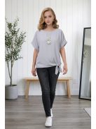 Nagyméretű női felső - szürke