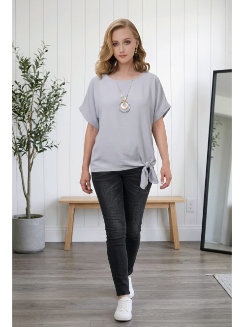 Nagyméretű női felső - szürke