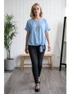 Nagyméretű női felső - világoskék