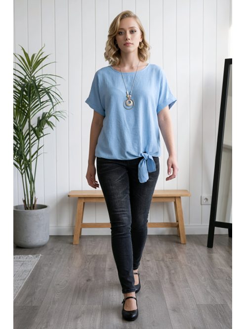 Nagyméretű női felső - világoskék