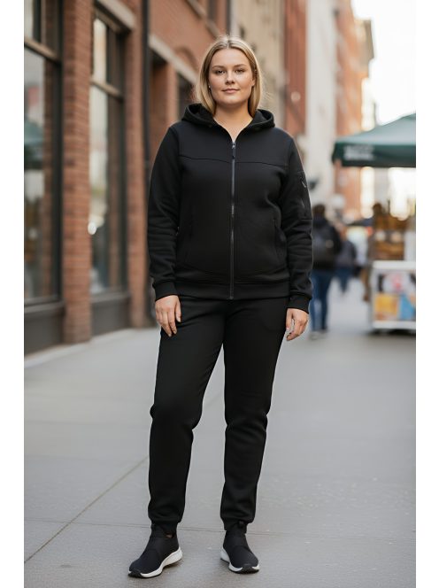 Prémium bélelt nagyméretű szabadidőszett (XL-4XL) - fekete