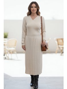 MAJA prémium kötött ruha - vanília