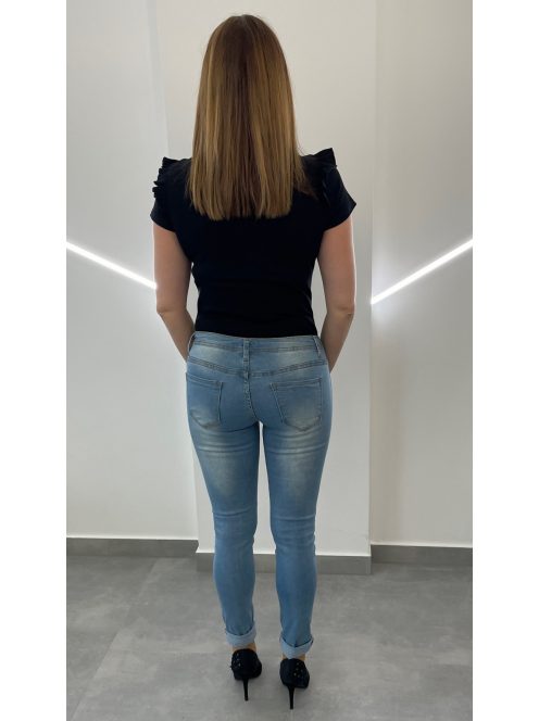 Farmernadrág  világos - szaggatott