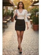 KIKI puffos ujjú felső - cream