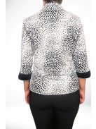 DONNA nagyméretű fekete betétes blúz