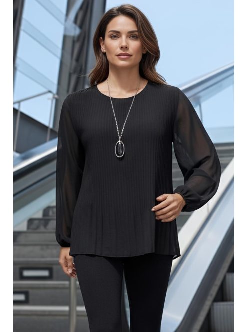 DENNY muszlin felső - fekete