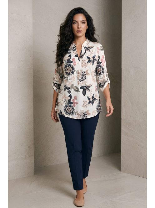 NEW COLLECTION nagyméretű felső/tunika - fekete/bézs