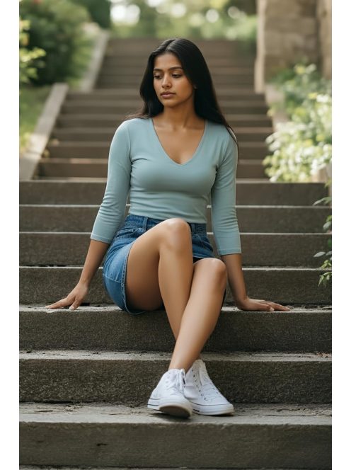 DORKA női felső - olíva zöld