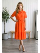 NEW COLLECTION muszlin ruha - narancs