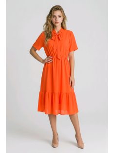 NEW COLLECTION muszlin ruha - narancs