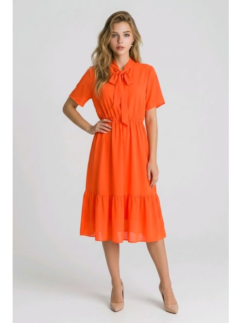 NEW COLLECTION muszlin ruha - narancs