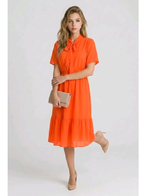 NEW COLLECTION muszlin ruha - narancs