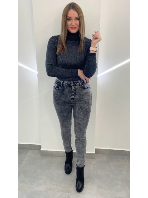 Farmernadrág magas derekú