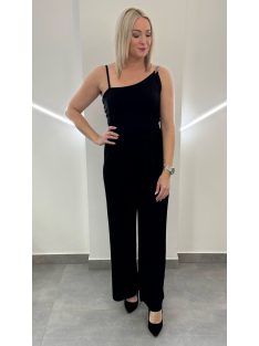 Plisszírozott nyári nadrág - fekete