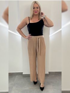 Plisszírozott nyári nadrág - kapucsino