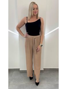 Plisszírozott nyári nadrág - kapucsino