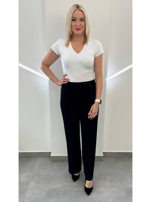 Plisszírozott nyári nadrág - sötétkék