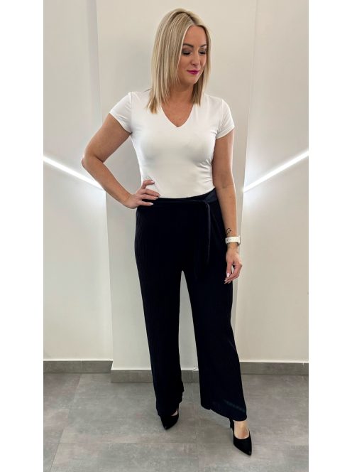 Plisszírozott nyári nadrág - sötétkék