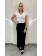 Plisszírozott nyári nadrág - sötétkék