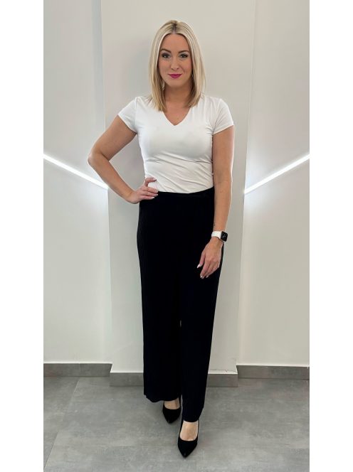 Plisszírozott nyári nadrág - sötétkék