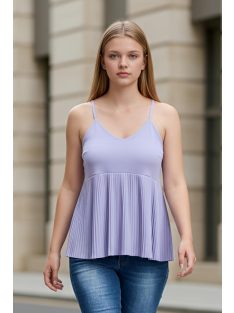 PINK BLACK vállpántos felső - levendula