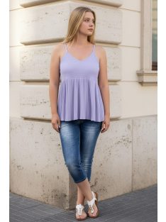 PINK BLACK vállpántos felső - levendula