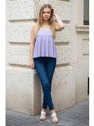 PINK BLACK vállpántos felső - levendula