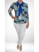 EXTYN GABI galléros felső (M-3XL) - kék minta