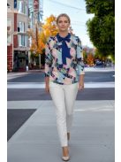 EXTYN GABI galléros felső (M-3XL) - kék/pink