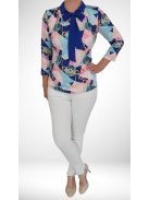 EXTYN GABI galléros felső (M-3XL) - kék/pink