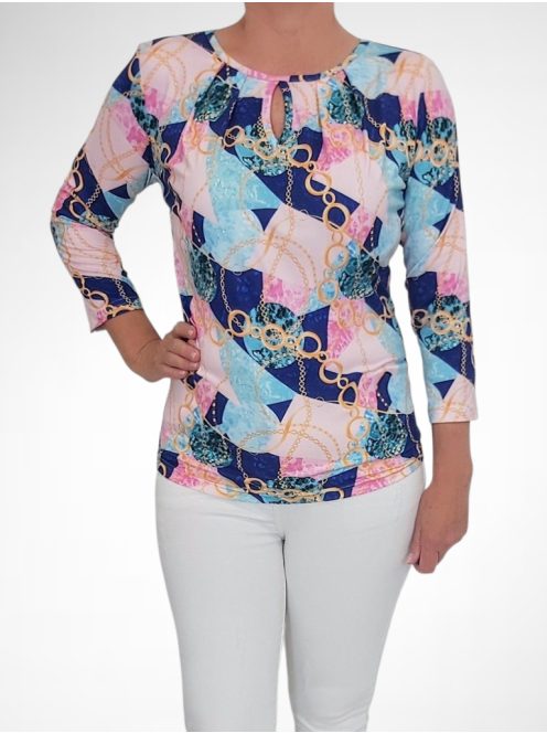 GABI EXTYN felső (M-3XL) - kék/pink