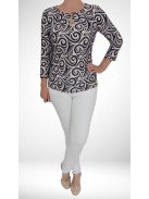 GABI EXTYN felső (M-3XL) - púder/fekete