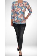 GABI EXTYN felső (M-2XL) - világoskék/pink