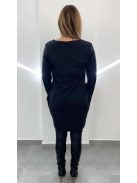 LOTTI zsebes ruha - fekete